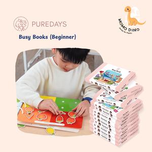 PureDays Beginner Level Busy Books | 12 Interactive Themes