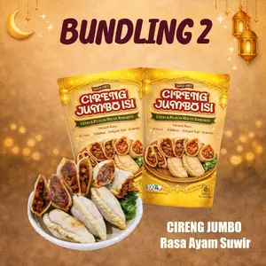 {BUNDLING 2 PACK} CIRENG JUMBO ISI AYAM SUWIR - DapurAmos
