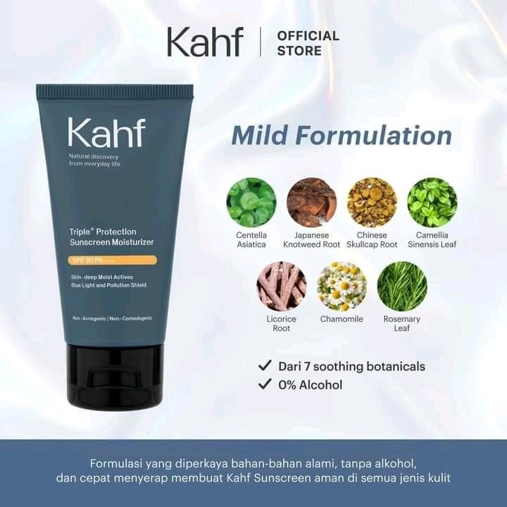 Kahf Triple+ Protection Sunscreen Moisturizer 30 ml Wajah 1