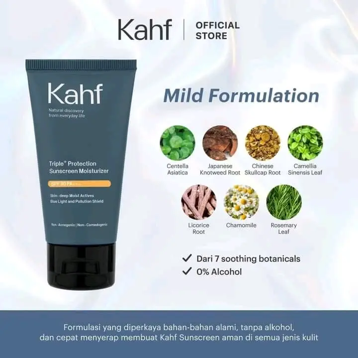 Kahf Triple+ Protection Sunscreen Moisturizer 30 ml Wajah 1