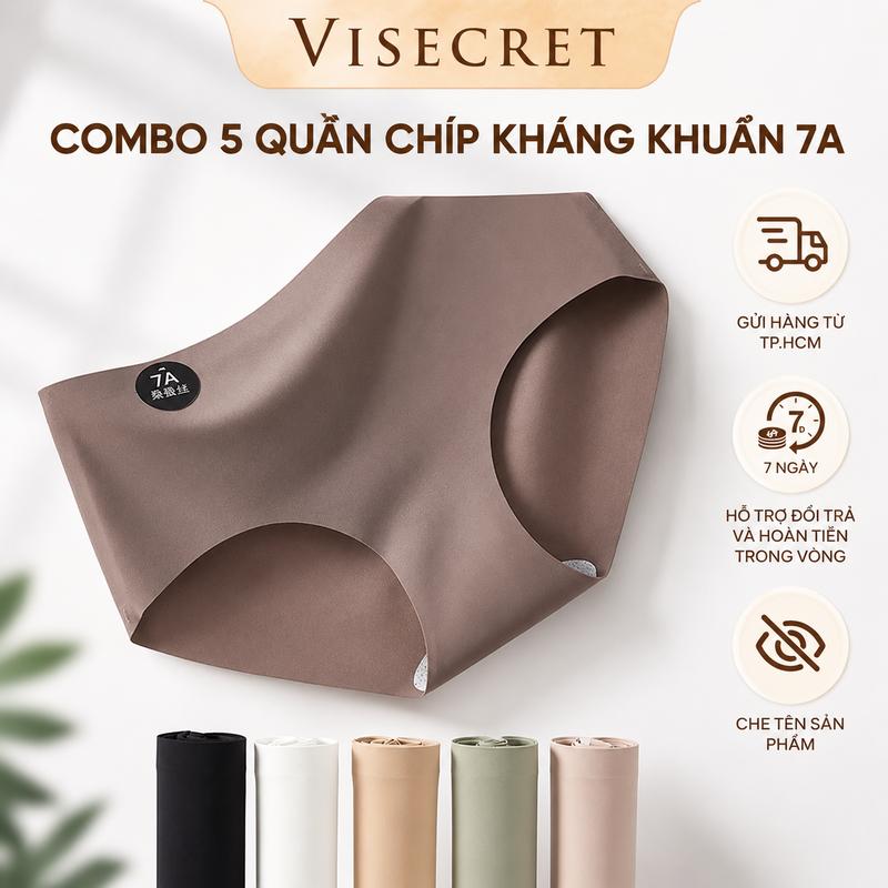 Quần Lót Nữ Quần Chip Nữ Su Mỏng Tàng Hình – Kháng Khuẩn 7A, Không Đường May, Không Lộ Viền, Mỏng Nhẹ Thoáng Mát--VN230204K