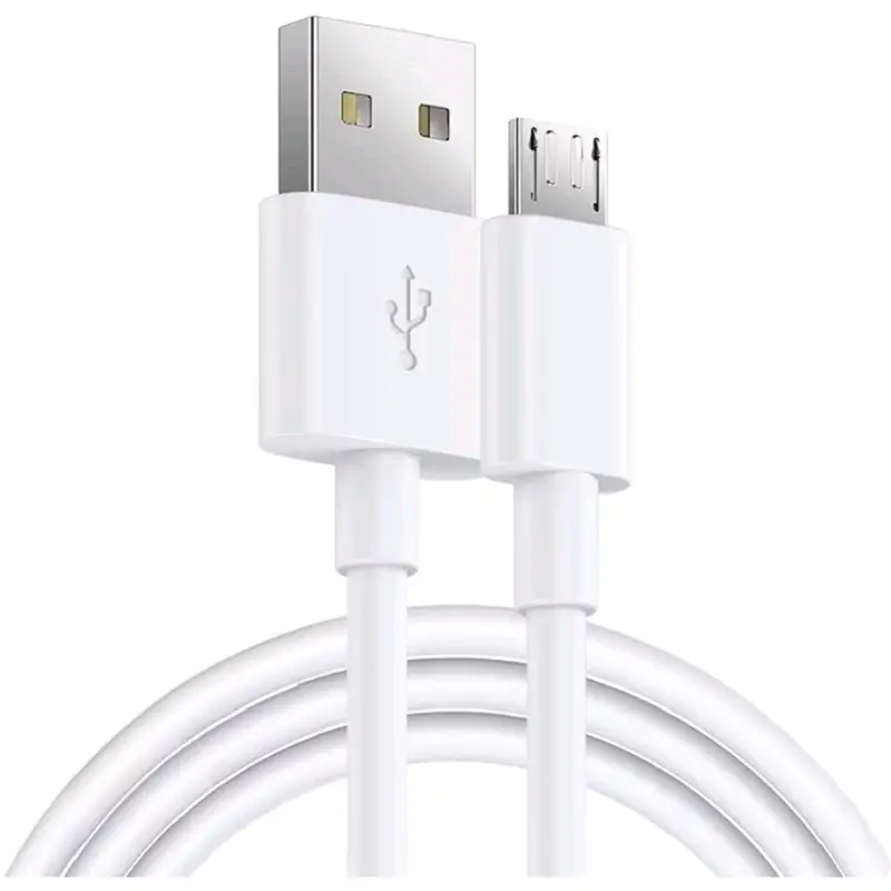 Kabel Data Micro USB 3.A Fast Charging Warna Putih Panjang 1 meter Cable 4