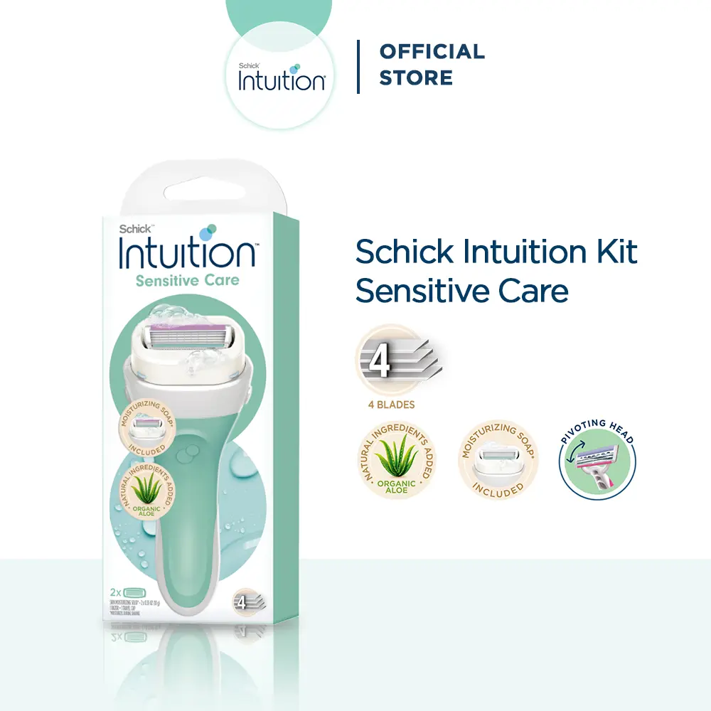 Schick Alat Cukur Intuition Kit Sensitive Care