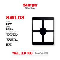Gambar Surya Lampu Dinding Wall LED SWL03 24 Watt OBS Cahaya Putih dari Surya Lighting Shop Kab. Tangerang 1 Tokopedia