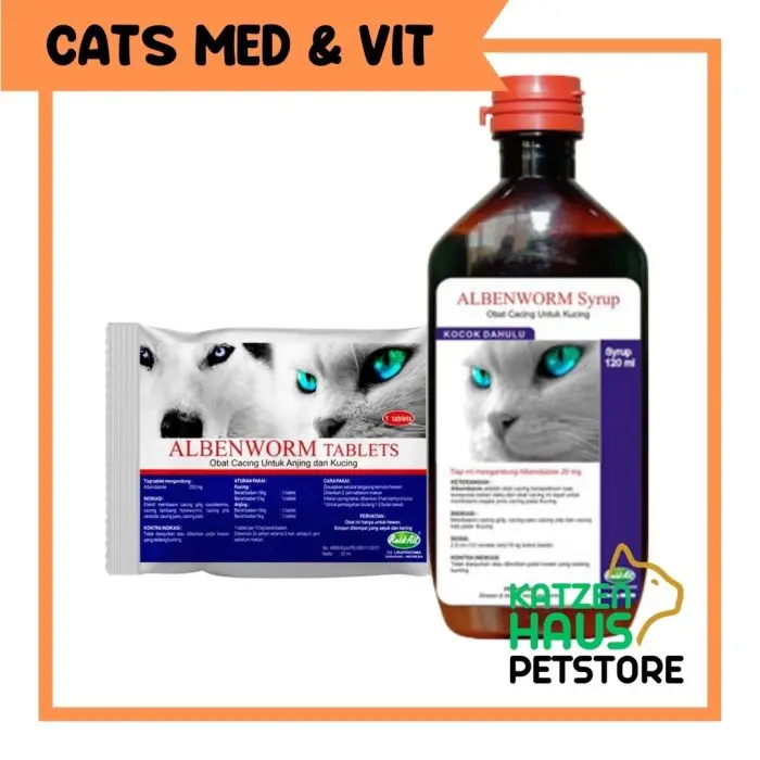 ALBENWORM Obat Cacing untuk Kucing