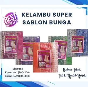 Kelambu Tidur dewasa SP Sablon Bunga Anti Nyamuk Bahan Tebal Motif Cantik Ukuran Jumbo Perlindungan Optimal Tidak Mudah Robek