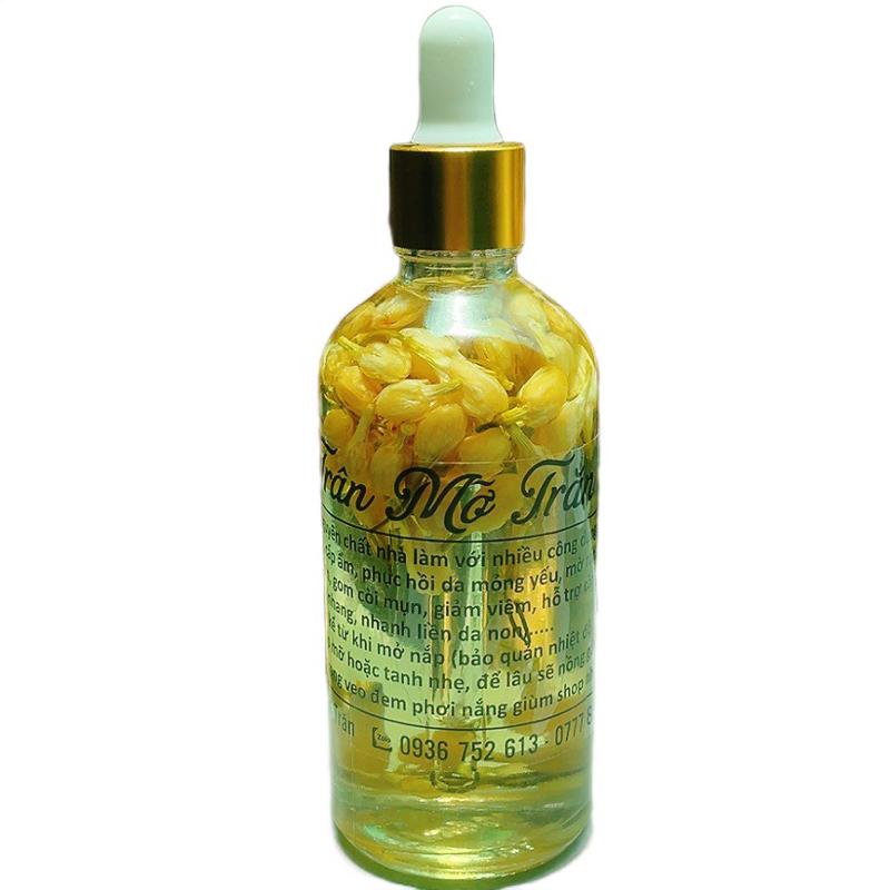 Mỡ trăn nguyên chất dạng serum 100ml ngâm hoa nhài   sử dụng da mặt body  bỏng nứt gót chân rạn da,...  