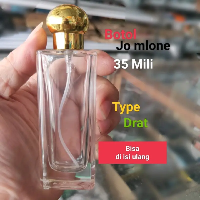 botol parfum kosong isi 35ml , botol parfum unik , botol parfum isi ulang , botol JM gold , parfum refile , bibit parfum 0