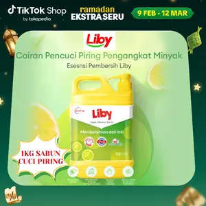 [BISA COD] Cairan Pencuci Piring Lemon Segar 1Kg Esensi Pembersih Liby Beraroma Lemon Pembersih Minyak Cepat Tangan Tetap Lembut Aman untuk Buah dan Makanan
