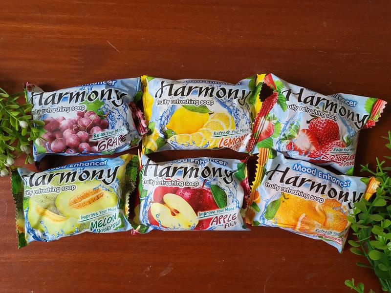 Sabun Mandi Harmony Batang (Jual Eceran) - Aroma Buah Lemon Orange Wanginya  Tubuh  Soap Mencerahkan Tangan Membersihkan 4