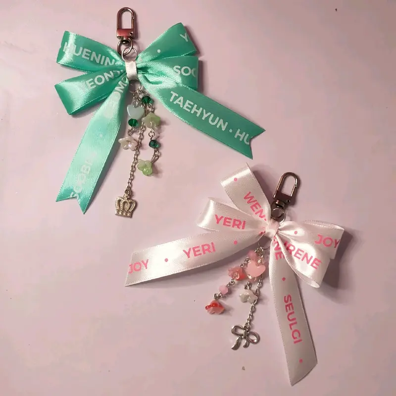 blissties // ribbon bagcharm keychain by decuthings 0