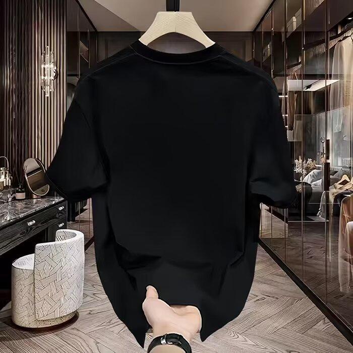 Product Introduction of Short sleeved new summer loose fashion brand T-shirt versatile casual printed pure cotton round neck short sleeved top 6