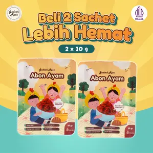 Gadoeh Rasa 2 PCS Bundling Sachet Abon Ayam MPASI untuk Anak 1+ Tahun | 10gr MPASI