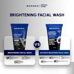 [ORIGINAL FORMULA] BROMEN BRIGHTENING FACIAL WASH 100mL | Skincare Perawatan Pencerah Wajah Cowok | Sabun Cuci Muka Pria