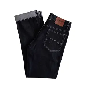 Transworld Celana Panjang Denim Selvedge 15 oz Accent Black indigo