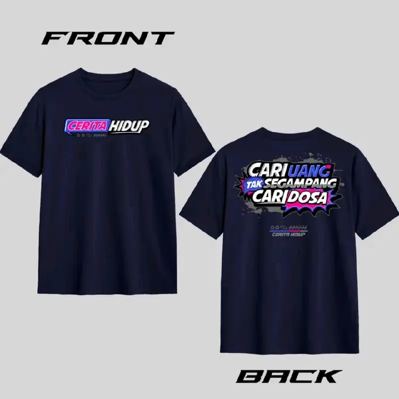 Kaos Cerita Hidup / Baju Cerita Hidup Distro T-shrit Pria Wanita 2