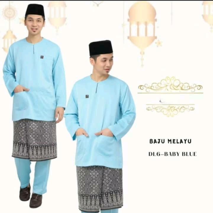 Bajue Malay Round Neck premium Comocrepe - TikTok Shop Malaysia