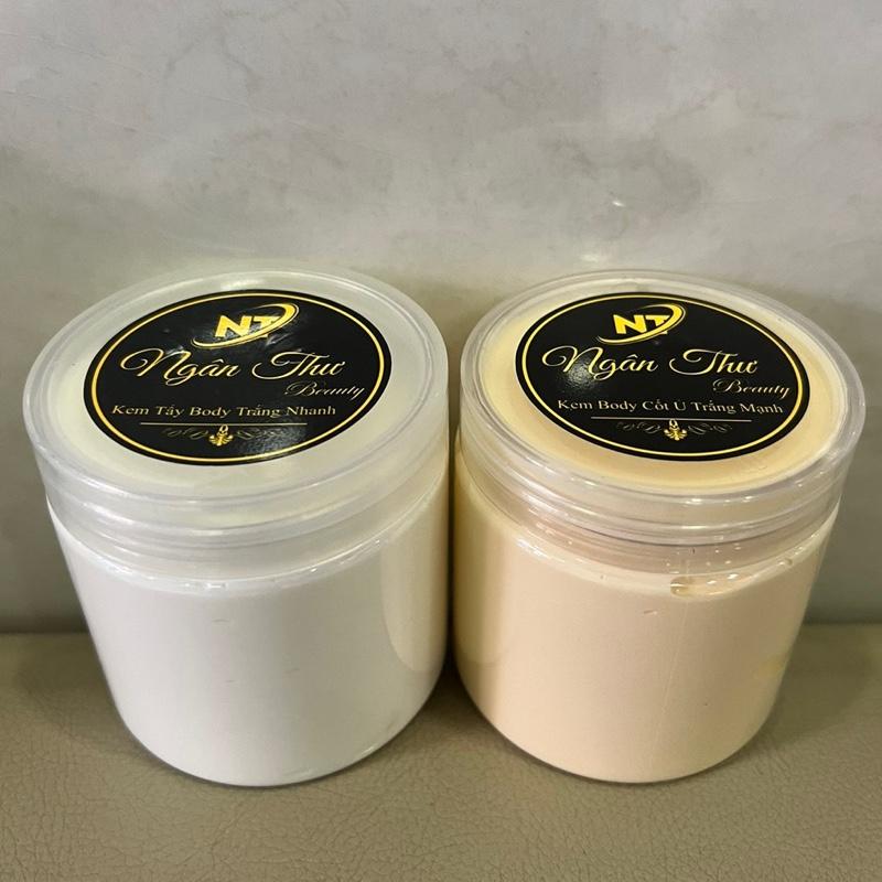 Th Ngân Thư Combo 2 Hũ Kem Dưỡng Trắng Nhanh Body 250g+250g Dưỡng Da Làm Đẹp Da Thoa Sáng Tối Xài Hằng Ngày