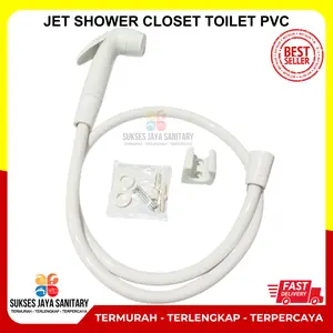 Jet Shower Kloset Toilet Closet Cebok WC Semprotan Duduk Kamar Mandi Ringan Kamar Mandi Minimalis Plastik Pvc Selang jet  shower murah jet  shower jet  showers