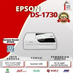 Epson WorkForce DS-1730 / DS 1730 / DS1730 A4 Flatbed Document Scanner with Duplex ADF