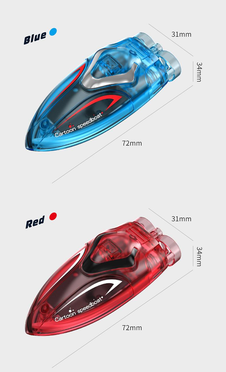 Product Introduction of 2.4G Mini Roll RC Stunt Boat Cool Light Dual Motor High Speed Waterproof Small Ship Outdoor B2 Gifts Toys 12