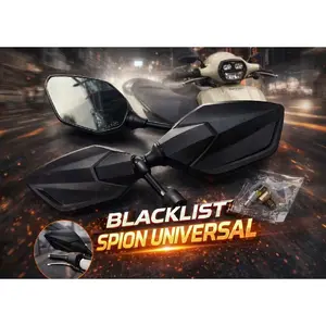 BLACKLIST Spion Motor Universal – Desain Sporty Premium + Baut Pemasangan