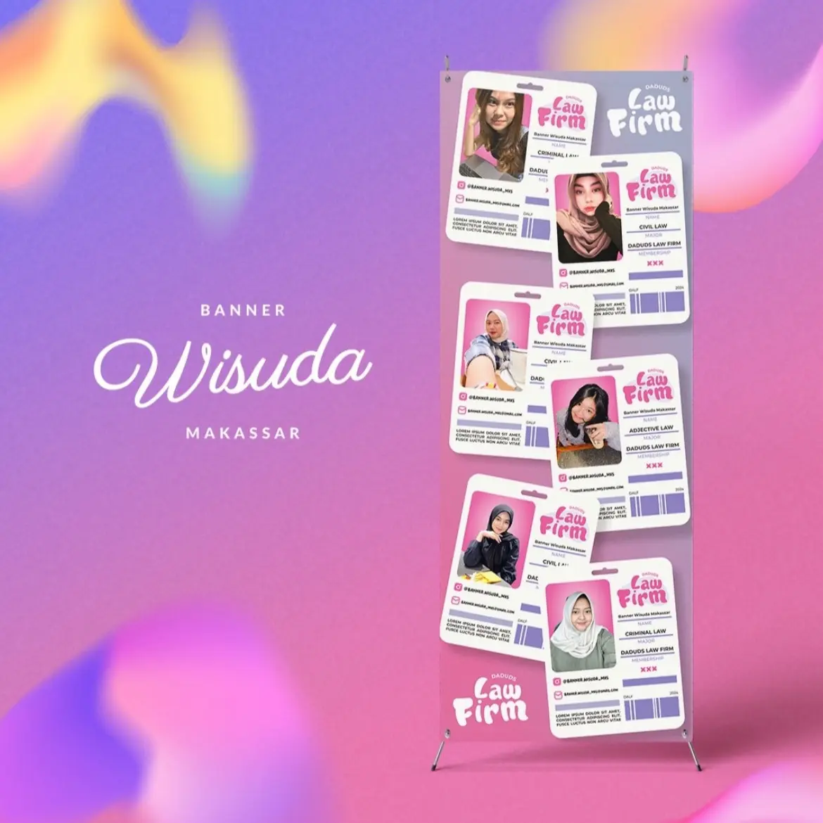 Spanduk X Banner Cetak dalam Warna-warni