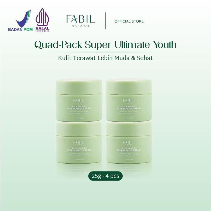 Gambar [4pcs pcs] Fabil Quad-Pack Back Young Skin Barrier Cream dari Fabil Natural Kota Bogor Tokopedia