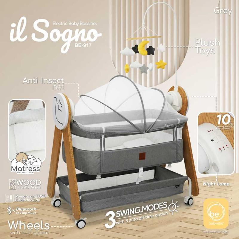 Baby Elle Box Bayi BabyElle Novelty BE 915 Baby Bed and Co Slepper / Babyelle il Sogno Box Bayi Bisa Ayun Otomatis 4