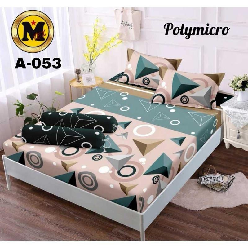 Sprei Homemade Viral Aesthetic Semua Ukuran 200x200 180x200 160x200 120x200 90x200 Kain Katun Sudut Karet 1 Set Sarung Bantal & Guling Motif Skylar Black Terbaru Termurah Kekinian 2