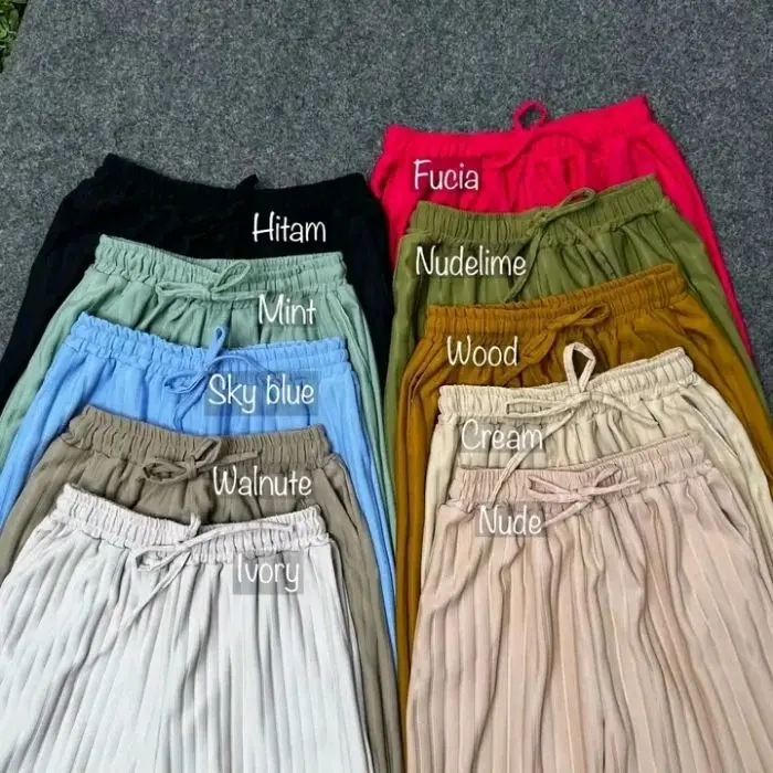 Celana Kulot Panjang Knit Hornet premium Jumbo Highwaist Dewasa Bawahan wanita 1