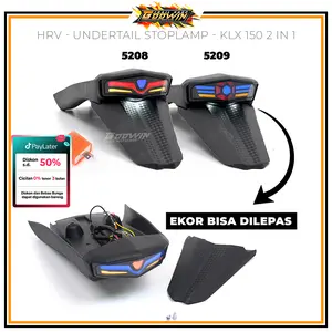 Spakbor Slebor Belakang Undertail Stoplamp HARVYMX KLX 150 Bigfoot Dtracker New 5208 / 5209 Laser LED + Flasher