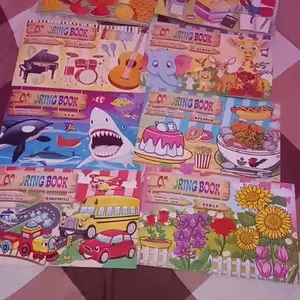 Buku Mewarnai / 8pcs Buku mewarnai  /  buku mewarnai anak / buku mewarnai SET