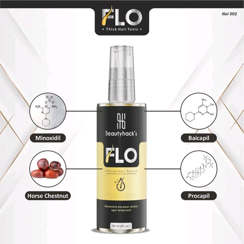 FLASH SALE!! Flo Hair Tonic Menumbuhkan Rambut Kebotakan Dini Dan Perawatan Vitamin Rambut Kering Haircare 3
