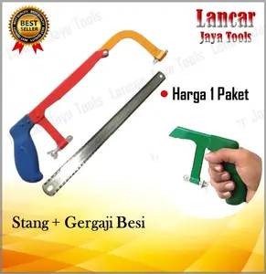 Hacksaw / Stang Gagang Gergaji Besi Mini 12 Inch 300mm / Gagang Stang Gergaji Besi Set a