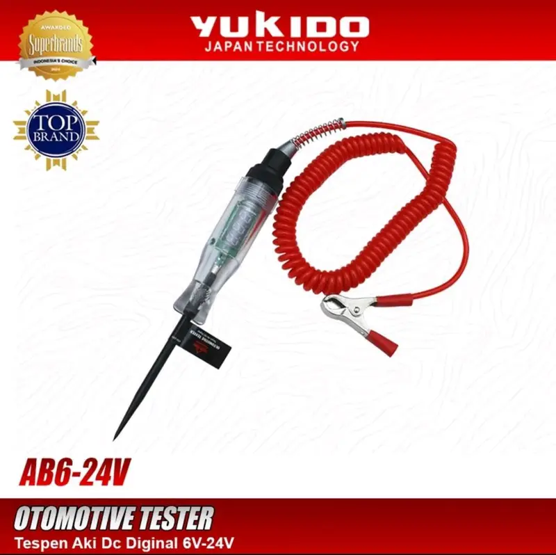 TESPEN AKI DC DIGITAL OUTOMOTIVE TESTER YUKIDO JAPAN TECHNOLOGY Tester Otomotif Digital Yukido Japan Technology - Tes Tegangan DC 1