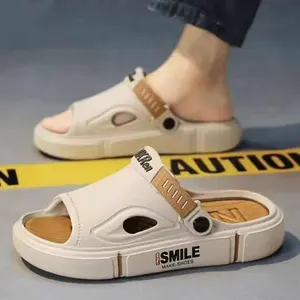 Sandal Pria Korea Terbaru Gaya Nyaman Dengan Tumit Belakang Lembut Sandal Pria EVASandal Pria Korea Terbaru Gaya Nyaman Dengan Tumit Belakang Lembut Sandal Pria EVA