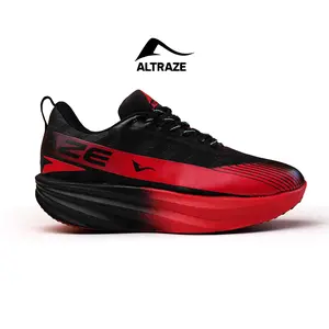 Sepatu Altraze V-Raze Elite - Sepatu Running Sneakers Kasual Pria Wanita Unisex Hitam Merah Sepatu Olahraga Lari Sporty Outdoor