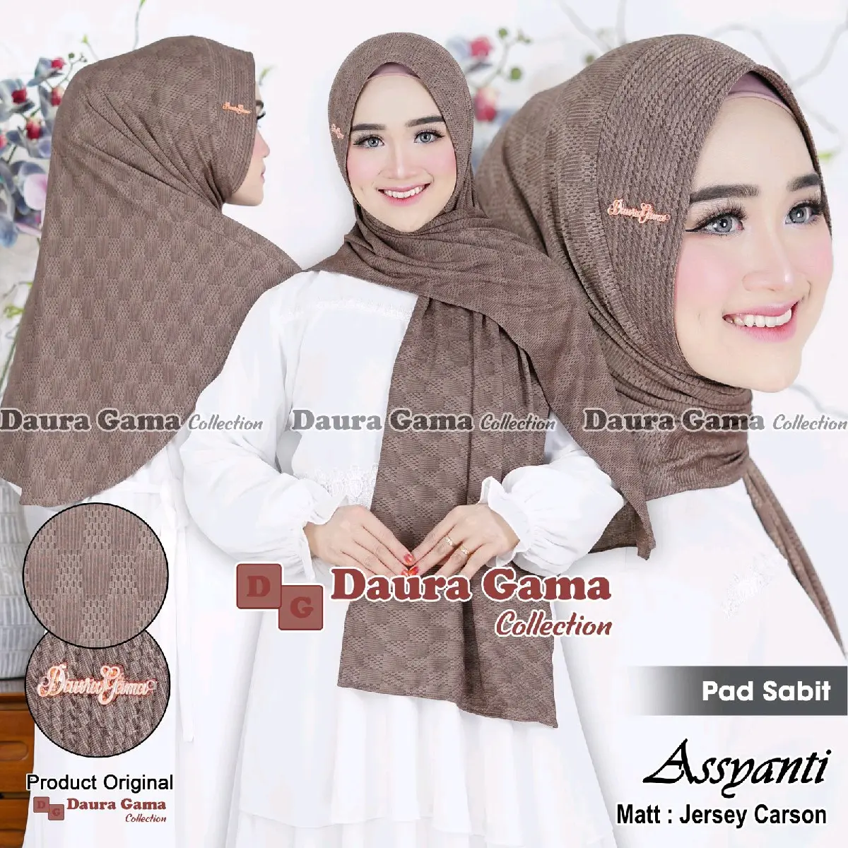 Pasmina Oval Pet Antem Jersey Etnik/Phasmina Oval Dania