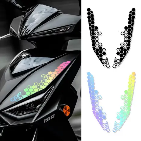 2 pcs Stiker Motor Model Sarang Lebah Berbahan Vinyl Anti Air Motorcycle