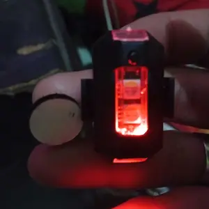 LAMPU LED MOTOR SEPEDA KEDIP PESAWAT FLASH TANPA KABEL RGB WARNA WARNI