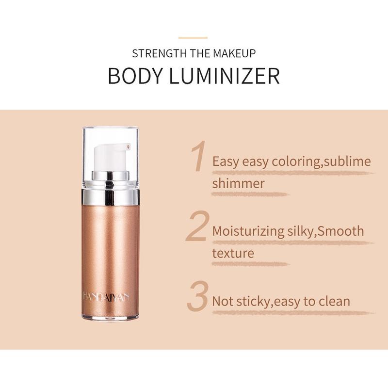 Handaiyan Body Highlighter Body Shimmer Dry Oil Glitter Highlight Body Cream 4