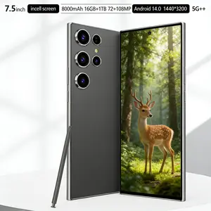 S-26 Ultra 7.5inci Layar Full 16GB+1TB 8000mAh Baterai 72MP+108MP 5G Handphone Cuci Gudang ORI