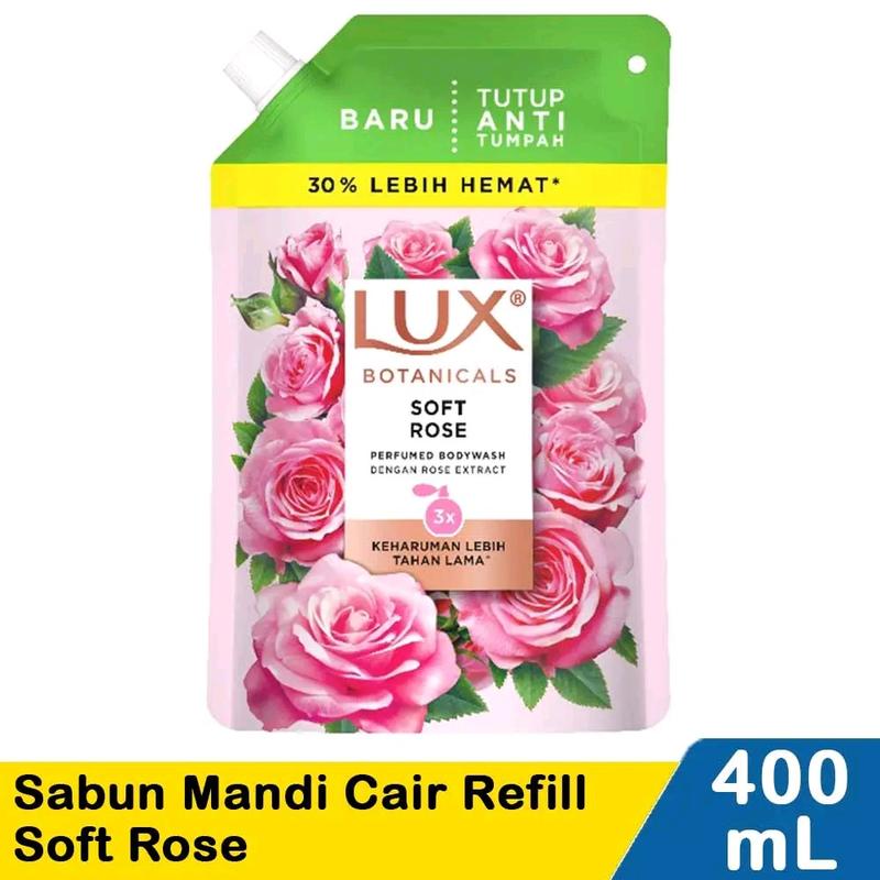 Lux bodywash sabun cair refil 400ml membersihkan badan Melembutkan Tubuh 1