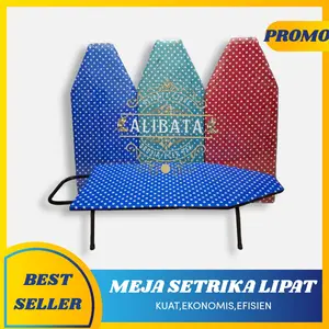 PROMO! MEJA SETRIKA LIPAT MODEL DUDUK SPON EMPUK KUAT TAHAN LAMA MURAH PANJANG 85CM LEBAR 35CM TINGGI 20CM KAIN HALUS BESI KOKOH ANTI KARAT