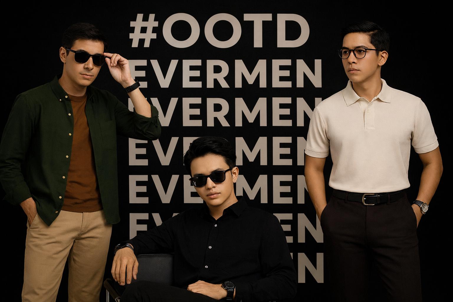 Evermen Celana Ankle Pants Cowok Slimfit Hitam Stretch Lembut Anti Kusut Potongan Modern Nyaman & Rapi untuk Kantor & Kerja