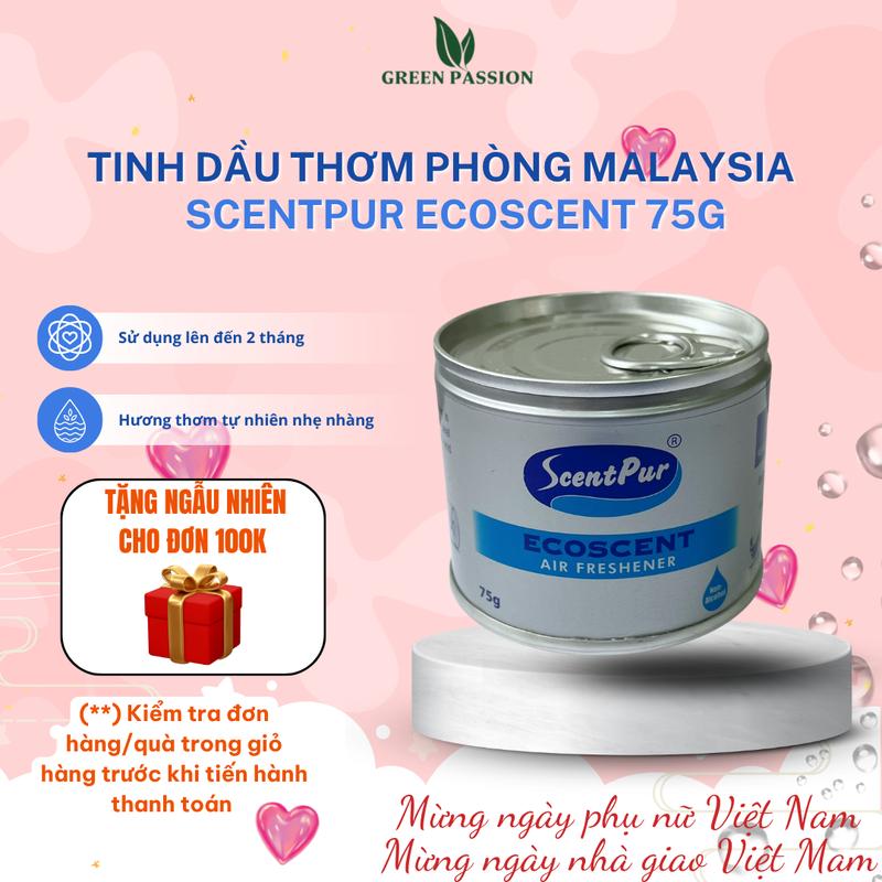 Tinh Dầu Thơm Phòng Cao Cấp ScentPur 75g Có Sáp Thơm Giúp Khuếch Tán Hương Nhanh Và Lưu Hương Lâu Green Passion Store Nước Hoa