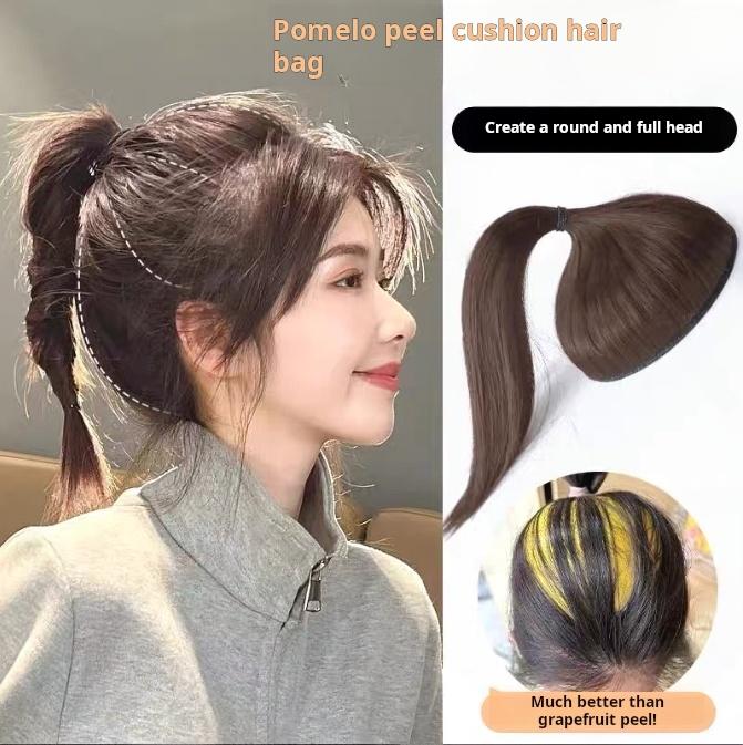 Potongan Rambut Pad Kulit Limau Gedang, Luqiao, Kepala Rata Di Belakang ...