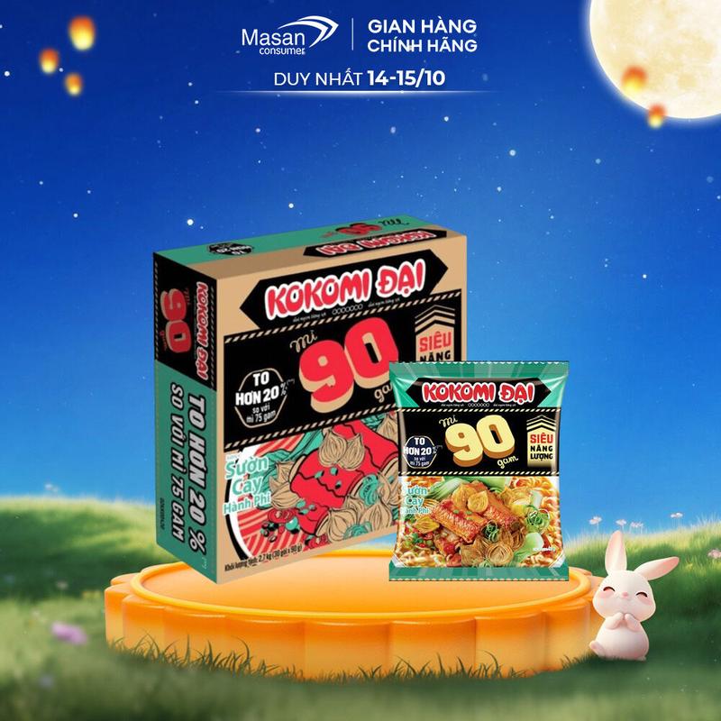MÌ Kokomi Đại Sườn hành phi 30 gói x 90gr