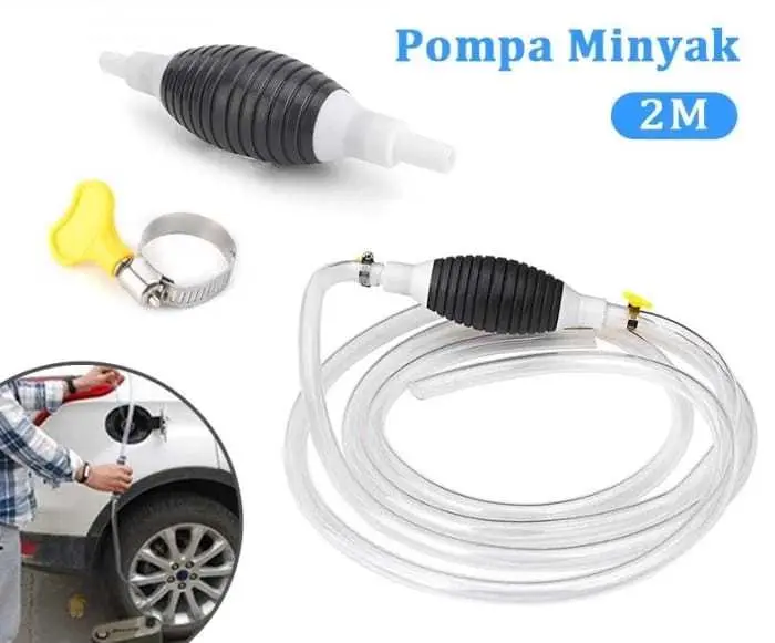 Pompa Tangan Manual Alat Sedot Transfer Oli Bensin Solar BBM Portable